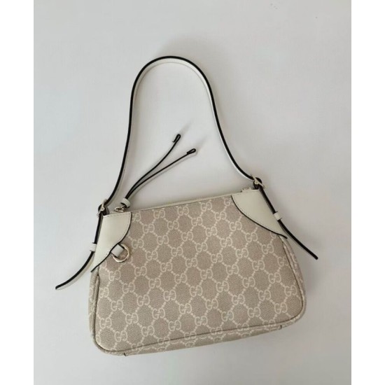 Replica Gucci GG Emblem Small Shoulder Bag 815218 Cream Clone Replica Gucci GG Emblem Small Shoulder Bag 815218 Cream Clone