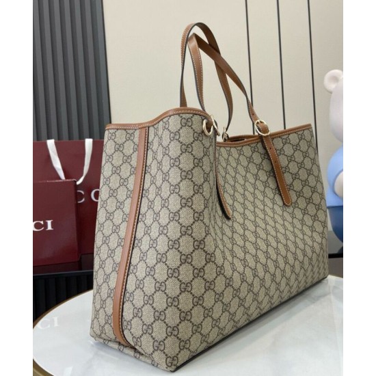 Replica Gucci GG Emblem Series Oversized Tote Bag 815212 Coffee Clone Replica Gucci GG Emblem Series Oversized Tote Bag 815212 Coffee Clone