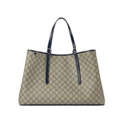 Replica Gucci GG Emblem Series Oversized Tote Bag 815212 Black Clone