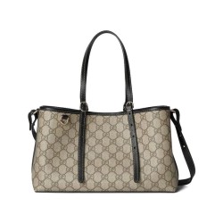 Replica Gucci GG Emblem Small Tote Bag 815214 Black Clone