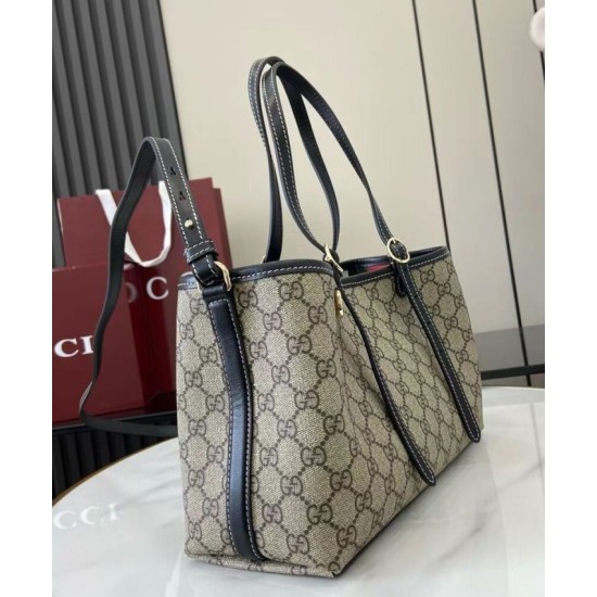 Replica Gucci GG Emblem Small Tote Bag 815214 Black Clone Replica Gucci GG Emblem Small Tote Bag 815214 Black Clone