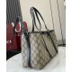 Replica Gucci GG Emblem Small Tote Bag 815214 Black Clone Replica Gucci GG Emblem Small Tote Bag 815214 Black Clone