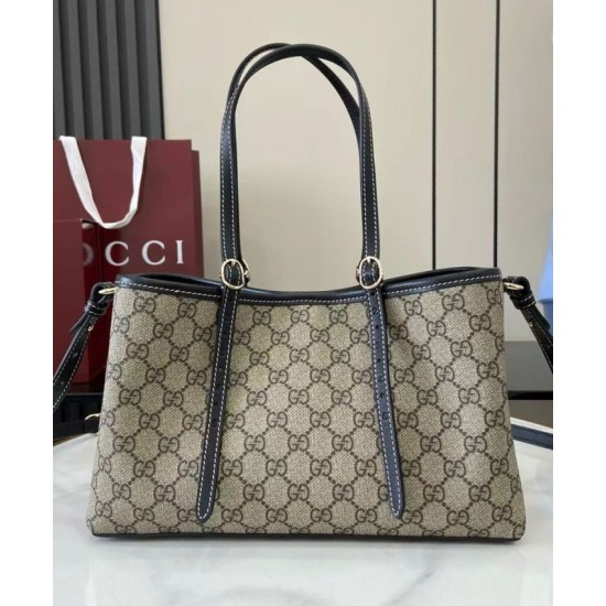 Replica Gucci GG Emblem Small Tote Bag 815214 Black Clone Replica Gucci GG Emblem Small Tote Bag 815214 Black Clone