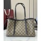 Replica Gucci GG Emblem Small Tote Bag 815214 Black Clone Replica Gucci GG Emblem Small Tote Bag 815214 Black Clone