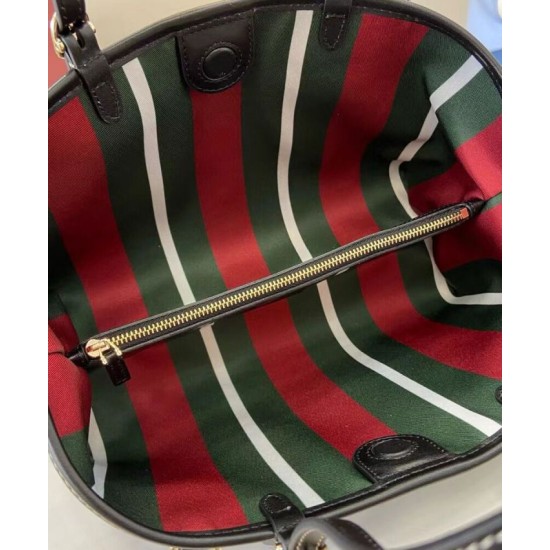 Replica Gucci GG Emblem Small Tote Bag 815214 Black Clone Replica Gucci GG Emblem Small Tote Bag 815214 Black Clone