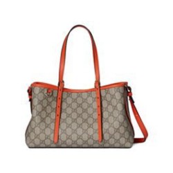 Replica Gucci GG Emblem Small Tote Bag 815214 Orange Clone