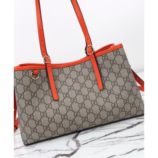 Replica Gucci GG Emblem Small Tote Bag 815214 Orange Clone Replica Gucci GG Emblem Small Tote Bag 815214 Orange Clone