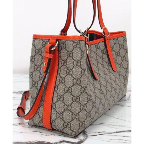 Replica Gucci GG Emblem Small Tote Bag 815214 Orange Clone Replica Gucci GG Emblem Small Tote Bag 815214 Orange Clone