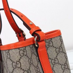Replica Gucci GG Emblem Small Tote Bag 815214 Orange Clone