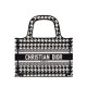 Replica Christian Dior Mini Dior Book Tote Black Fake Christian Dior Mini Dior Book Tote Black Replica