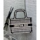 Replica Christian Dior Mini Dior Book Tote Black Fake Christian Dior Mini Dior Book Tote Black Replica