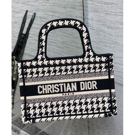Replica Christian Dior Mini Dior Book Tote Black Fake Christian Dior Mini Dior Book Tote Black Replica