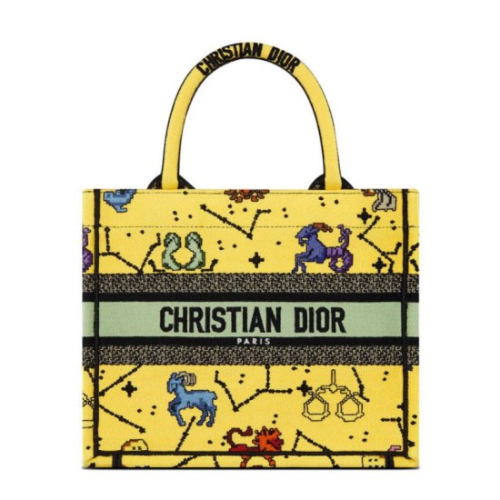Replica Christian Dior Small Dior Book Tote Yellow Replica Christian Dior Small Dior Book Tote Yellow