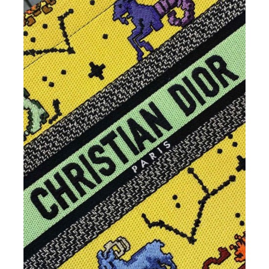 Replica Christian Dior Small Dior Book Tote Yellow Replica Christian Dior Small Dior Book Tote Yellow