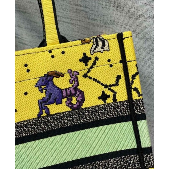 Replica Christian Dior Small Dior Book Tote Yellow Replica Christian Dior Small Dior Book Tote Yellow