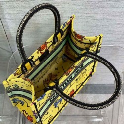 Replica Christian Dior Small Dior Book Tote Yellow