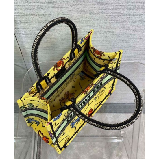Replica Christian Dior Small Dior Book Tote Yellow Replica Christian Dior Small Dior Book Tote Yellow