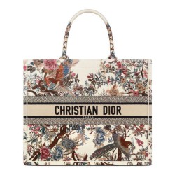 Fake Christian Dior Large Dior Book Tote Cream Replica