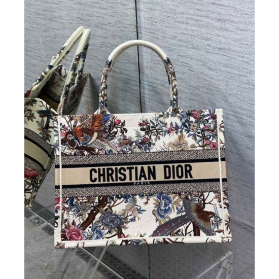 Fake Christian Dior Medium Dior Book Tote Cream Replica Replica Christian Dior Medium Dior Book Tote Cream