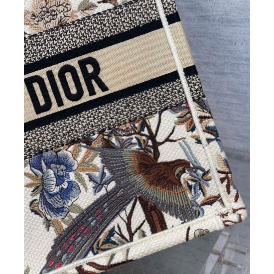 Fake Christian Dior Medium Dior Book Tote Cream Replica Replica Christian Dior Medium Dior Book Tote Cream