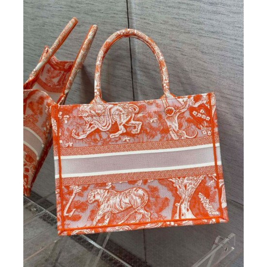 Replica Christian Dior Medium Dior Book Tote Orange Fake Christian Dior Medium Dior Book Tote Orange Replica