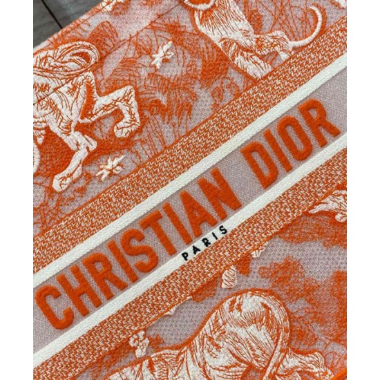 Replica Christian Dior Medium Dior Book Tote Orange Fake Christian Dior Medium Dior Book Tote Orange Replica