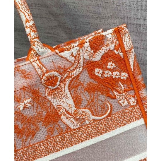 Replica Christian Dior Medium Dior Book Tote Orange Fake Christian Dior Medium Dior Book Tote Orange Replica