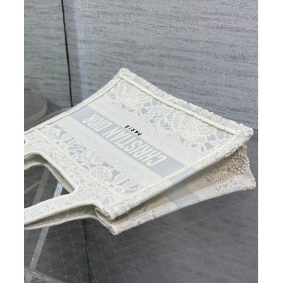 Fake Christian Dior Mini Dior Book Tote White Replica Replica Christian Dior Mini Dior Book Tote White