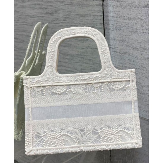 Fake Christian Dior Mini Dior Book Tote White Replica Replica Christian Dior Mini Dior Book Tote White