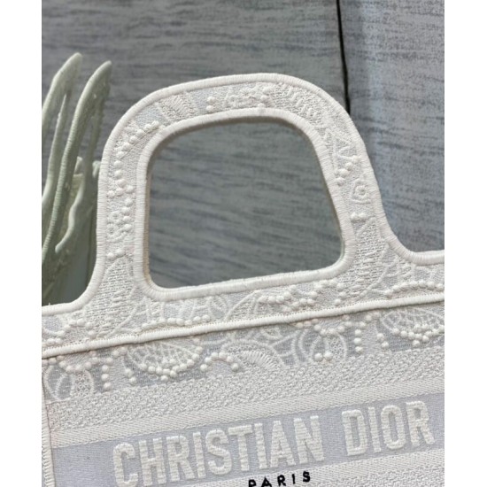 Fake Christian Dior Mini Dior Book Tote White Replica Replica Christian Dior Mini Dior Book Tote White