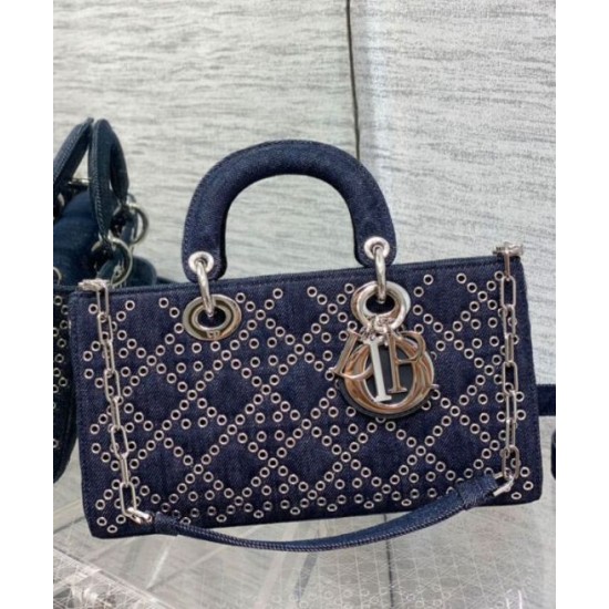 Replica Christian Dior Lady D-Joy Bag Dark Blue Replica Christian Dior Lady D-Joy Bag Dark Blue