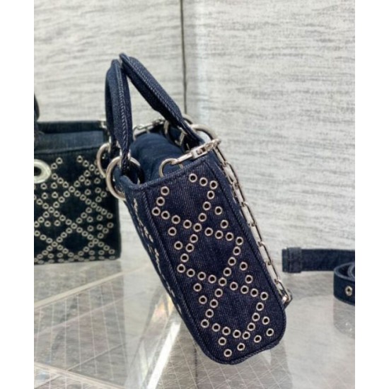 Replica Christian Dior Lady D-Joy Bag Dark Blue Replica Christian Dior Lady D-Joy Bag Dark Blue