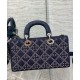 Replica Christian Dior Lady D-Joy Bag Dark Blue Replica Christian Dior Lady D-Joy Bag Dark Blue