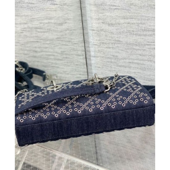 Replica Christian Dior Lady D-Joy Bag Dark Blue Replica Christian Dior Lady D-Joy Bag Dark Blue