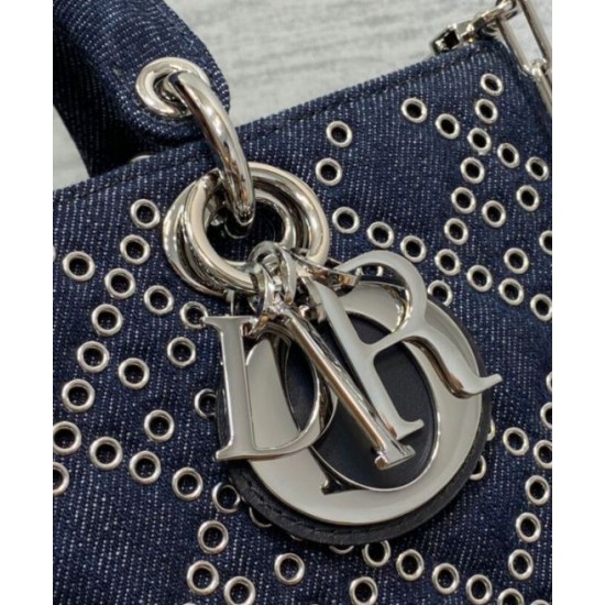 Replica Christian Dior Lady D-Joy Bag Dark Blue Replica Christian Dior Lady D-Joy Bag Dark Blue