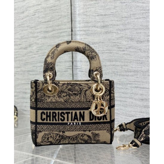 Fake Christian Dior Mini Lady D-Lite Bag Apricot Replica Replica Christian Dior Mini Lady D-Lite Bag Apricot