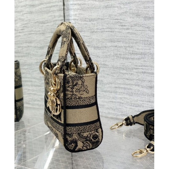 Fake Christian Dior Mini Lady D-Lite Bag Apricot Replica Replica Christian Dior Mini Lady D-Lite Bag Apricot