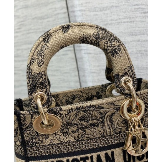 Fake Christian Dior Mini Lady D-Lite Bag Apricot Replica Replica Christian Dior Mini Lady D-Lite Bag Apricot