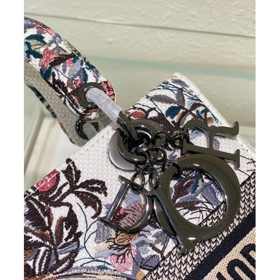 Replica Christian Dior Medium Lady D-Lite Bag White Replica Christian Dior Medium Lady D-Lite Bag White