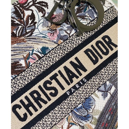 Replica Christian Dior Medium Lady D-Lite Bag White Replica Christian Dior Medium Lady D-Lite Bag White
