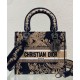 Fake Christian Dior Medium Lady D-Lite Bag Black Replica Fake Christian Dior Medium Lady D-Lite Bag Black Replica