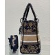 Fake Christian Dior Medium Lady D-Lite Bag Black Replica Fake Christian Dior Medium Lady D-Lite Bag Black Replica