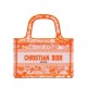 Replica Christian Dior Mini Dior Book Tote Orange Fake Christian Dior Mini Dior Book Tote Orange Replica