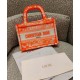 Replica Christian Dior Mini Dior Book Tote Orange Fake Christian Dior Mini Dior Book Tote Orange Replica