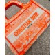 Replica Christian Dior Mini Dior Book Tote Orange Fake Christian Dior Mini Dior Book Tote Orange Replica