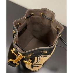 Fake Mon Tresor Bucket Bag 8BS010 Apricot Replica Replica Mon Tresor Bucket Bag 8BS010 Apricot