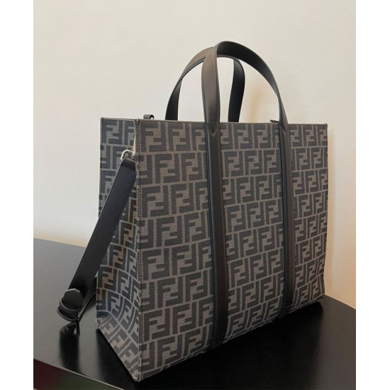 Replica Shopper Bag 7VA390 Black Fake Shopper Bag 7VA390 Black Replica