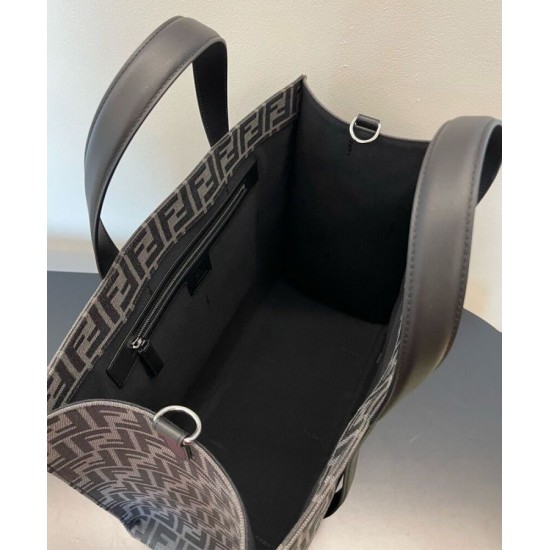 Replica Shopper Bag 7VA390 Black Fake Shopper Bag 7VA390 Black Replica