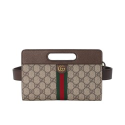 Replica Gucci Ophidia Belt Bag 704196 Dark Coffee