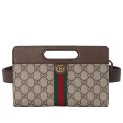Replica Gucci Ophidia Belt Bag 704196 Dark Coffee